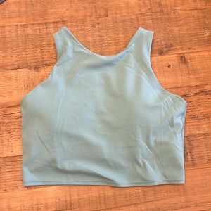 ATHLETA Conscious Crop Bra Light Blue